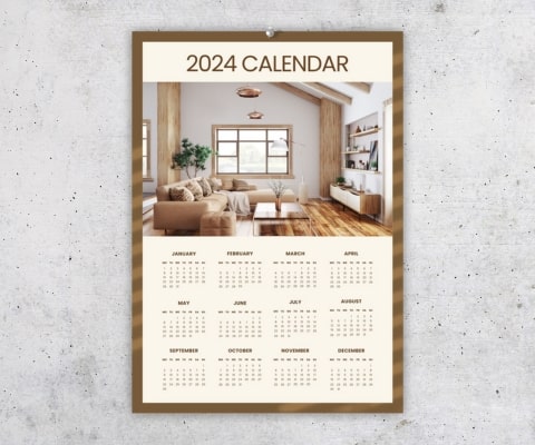Nástenné ročné kalendáre - plagát